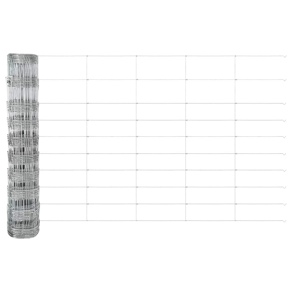 vidaXL Stâlp de gard. Galvanizat 50 x 1 m Oțel