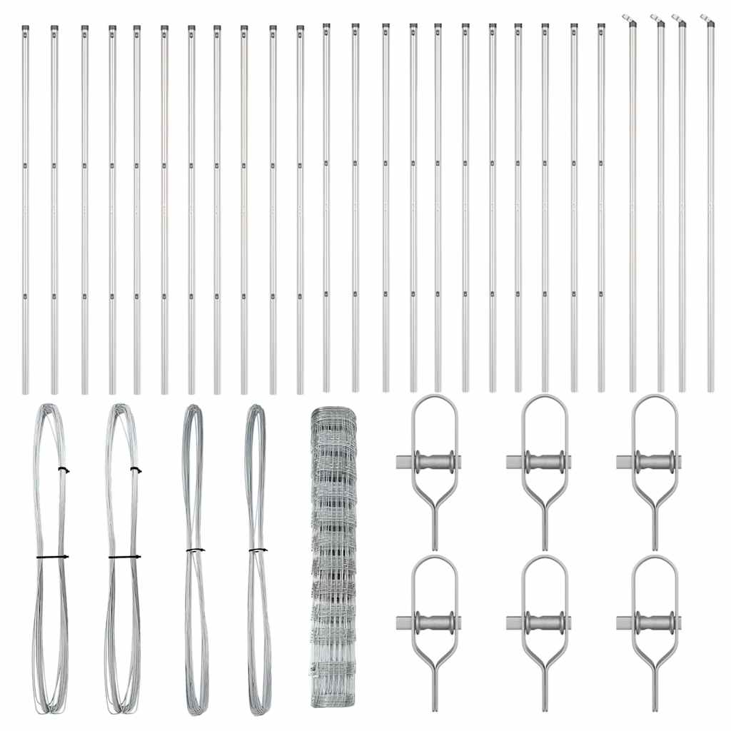 vidaXL Stâlp de gard. Galvanizat 50 x 1,2 m Oțel