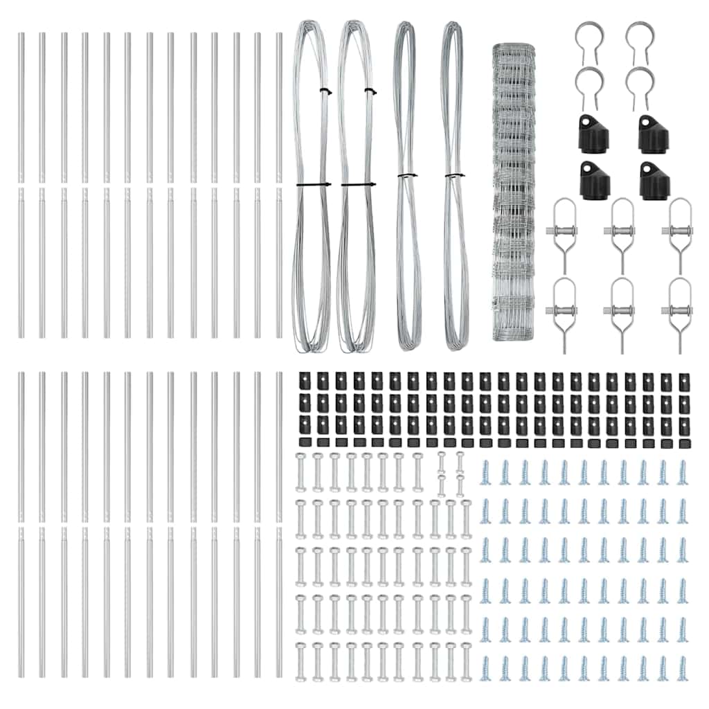 vidaXL Stâlp de gard. Galvanizat 50 x 1,2 m Oțel