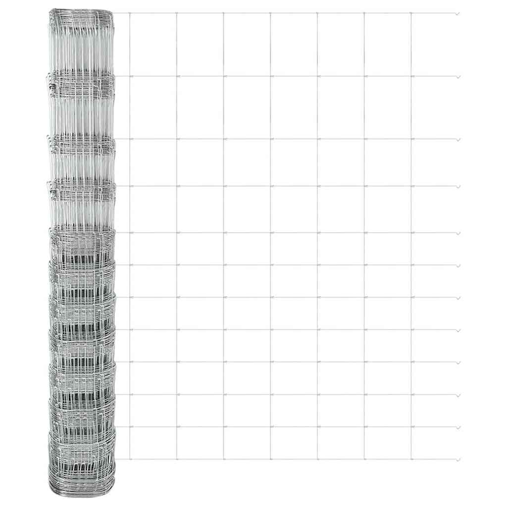 vidaXL Stâlp de gard. Galvanizat 50 x 1,4 m Oțel