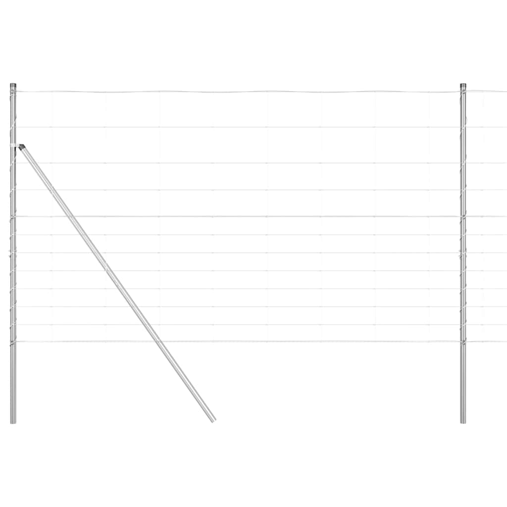 vidaXL Stâlp de gard. Galvanizat 50 x 1,4 m Oțel