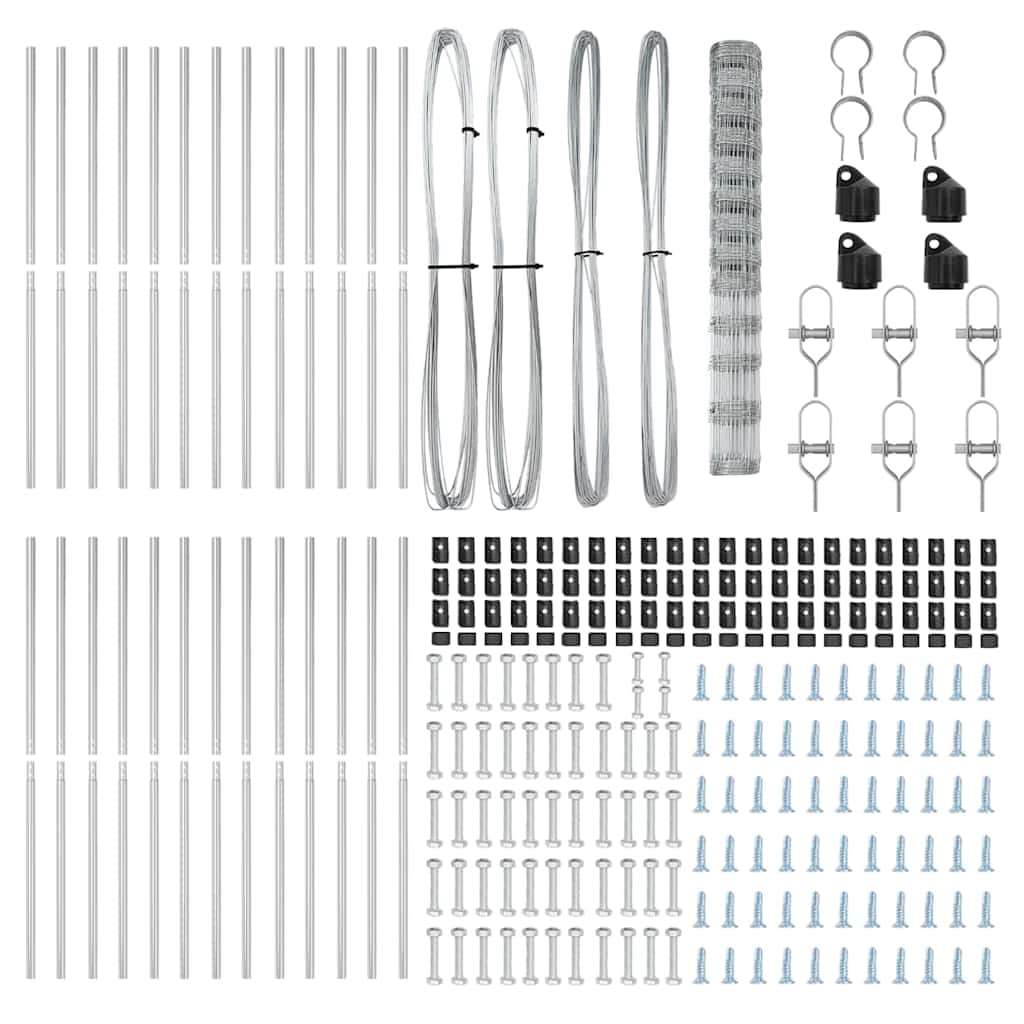 vidaXL Stâlp de gard. Galvanizat 50 x 1,5 m Oțel