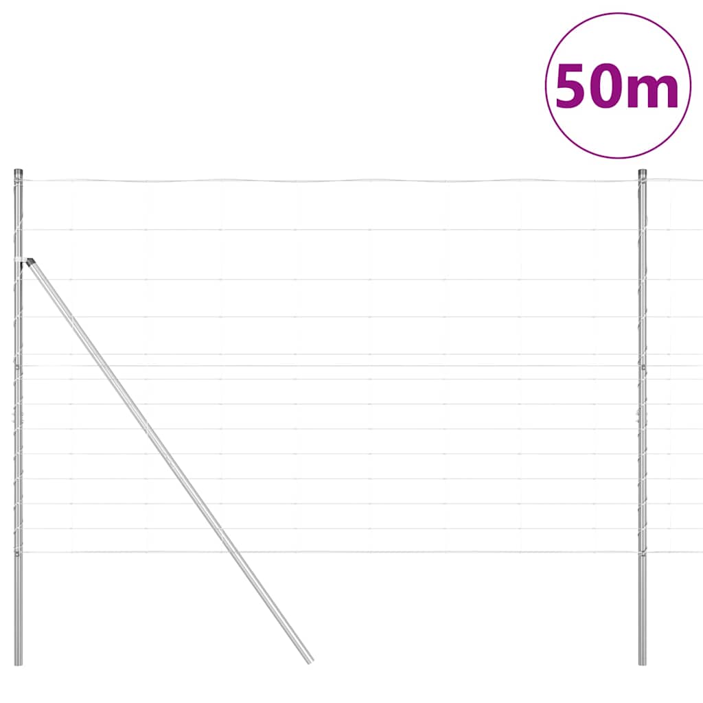 vidaXL Stâlp de gard. Galvanizat 50 x 1,5 m Oțel