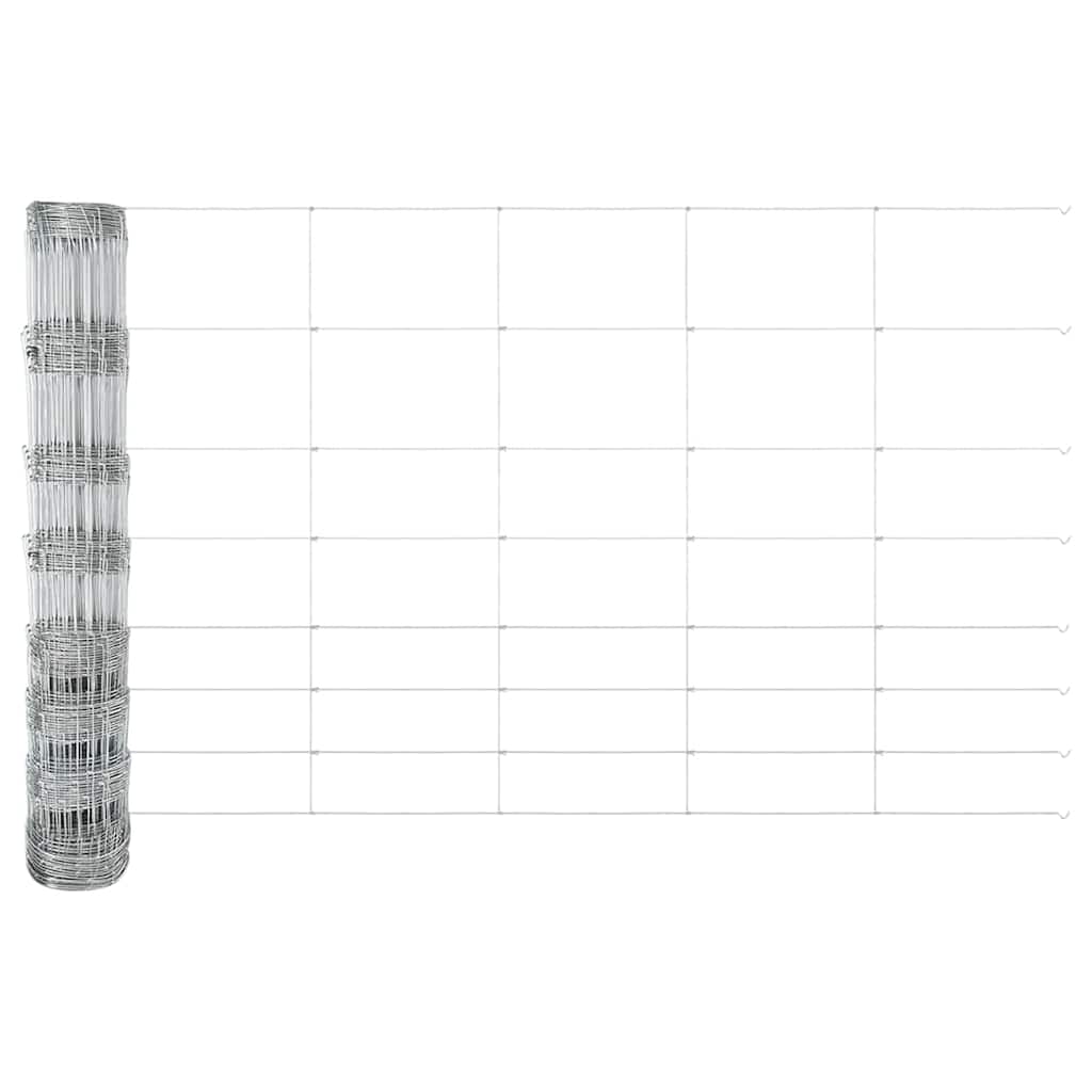 vidaXL Stâlp de gard. Galvanizat 25 x 1 m Oțel