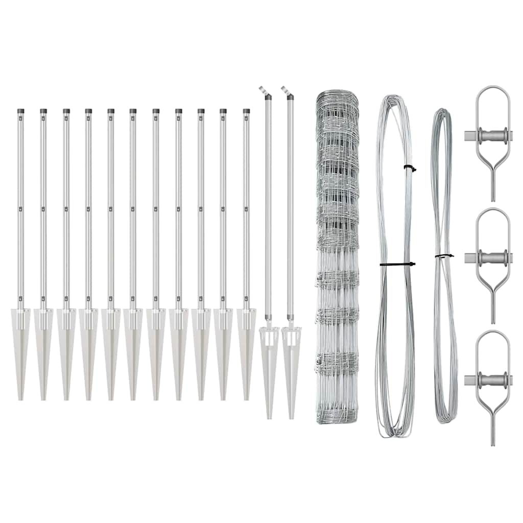 vidaXL Stâlp de gard. Galvanizat 25 x 1,2 m Oțel