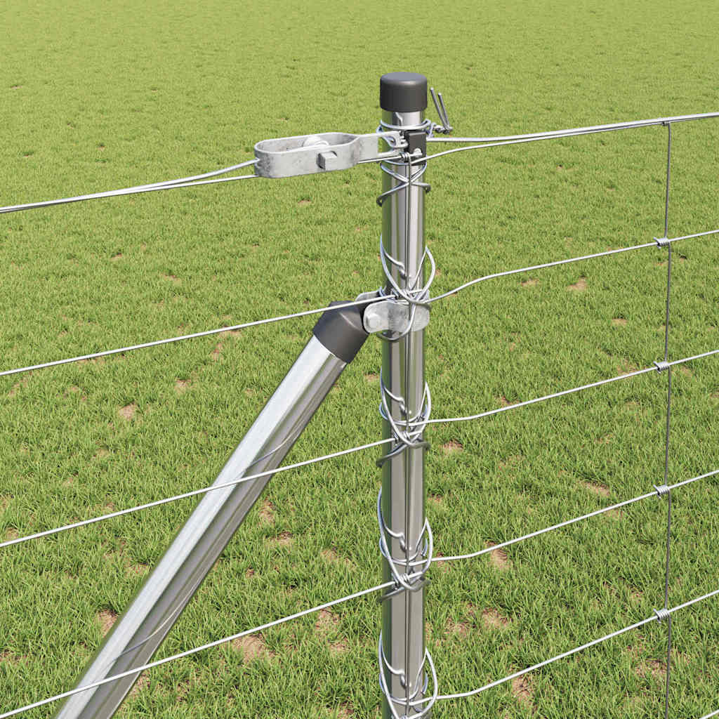 vidaXL Stâlp de gard. Galvanizat 25 x 1,2 m Oțel