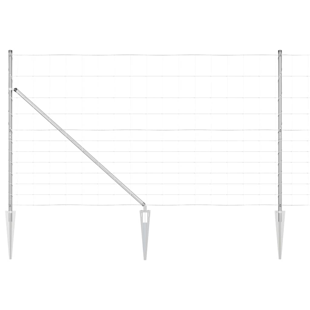 vidaXL Stâlp de gard. Galvanizat 50 x 1,4 m Oțel