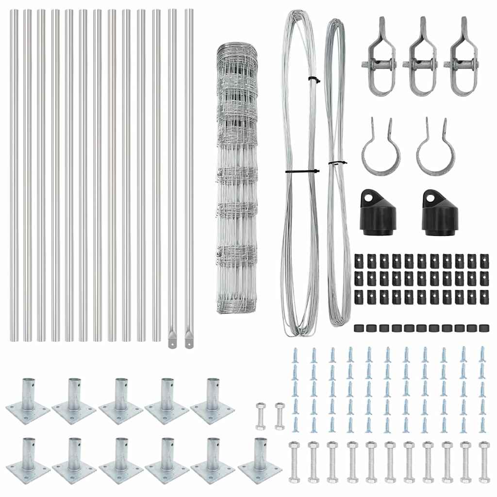 vidaXL Stâlp de gard. Galvanizat 25 x 1 m Oțel