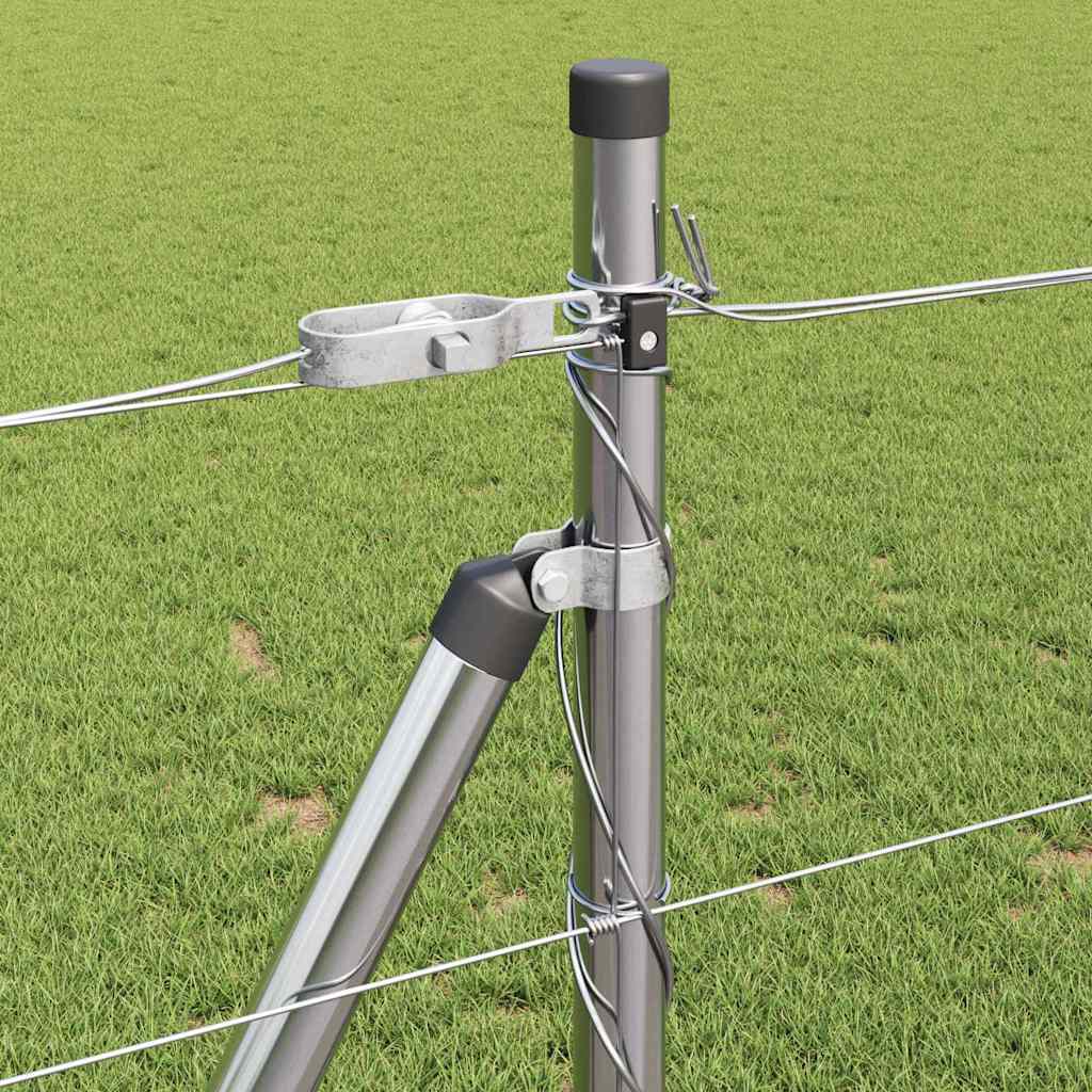 vidaXL Stâlp de gard. Galvanizat 25 x 1 m Oțel