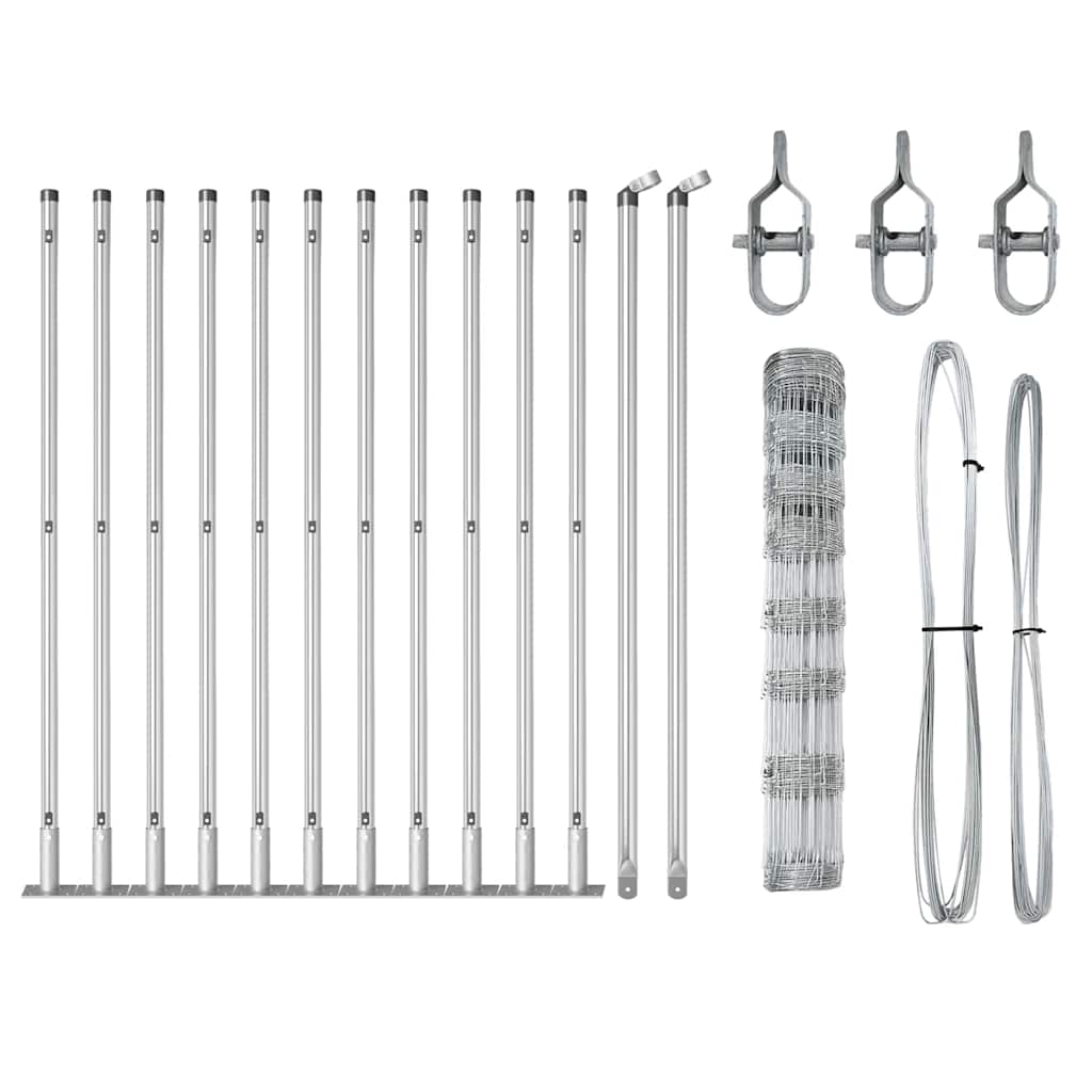 vidaXL Stâlp de gard. Galvanizat 25 x 1 m Oțel