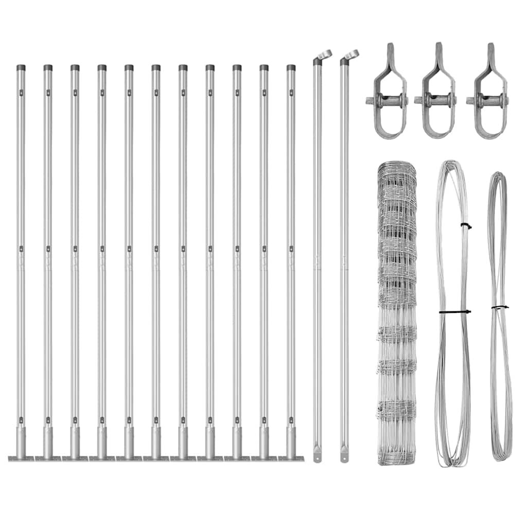 vidaXL Stâlp de gard. Galvanizat 25 x 1,2 m Oțel