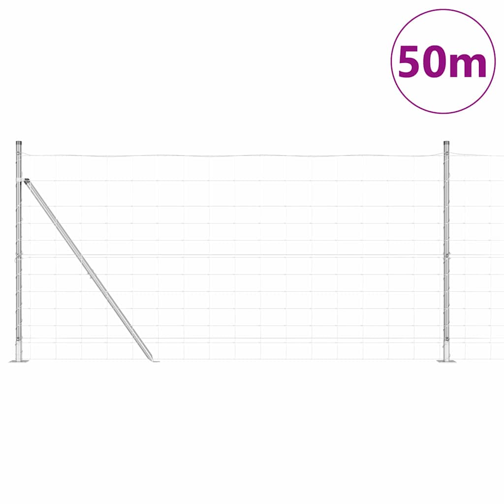 vidaXL Stâlp de gard. Galvanizat 50 x 1,2 m Oțel