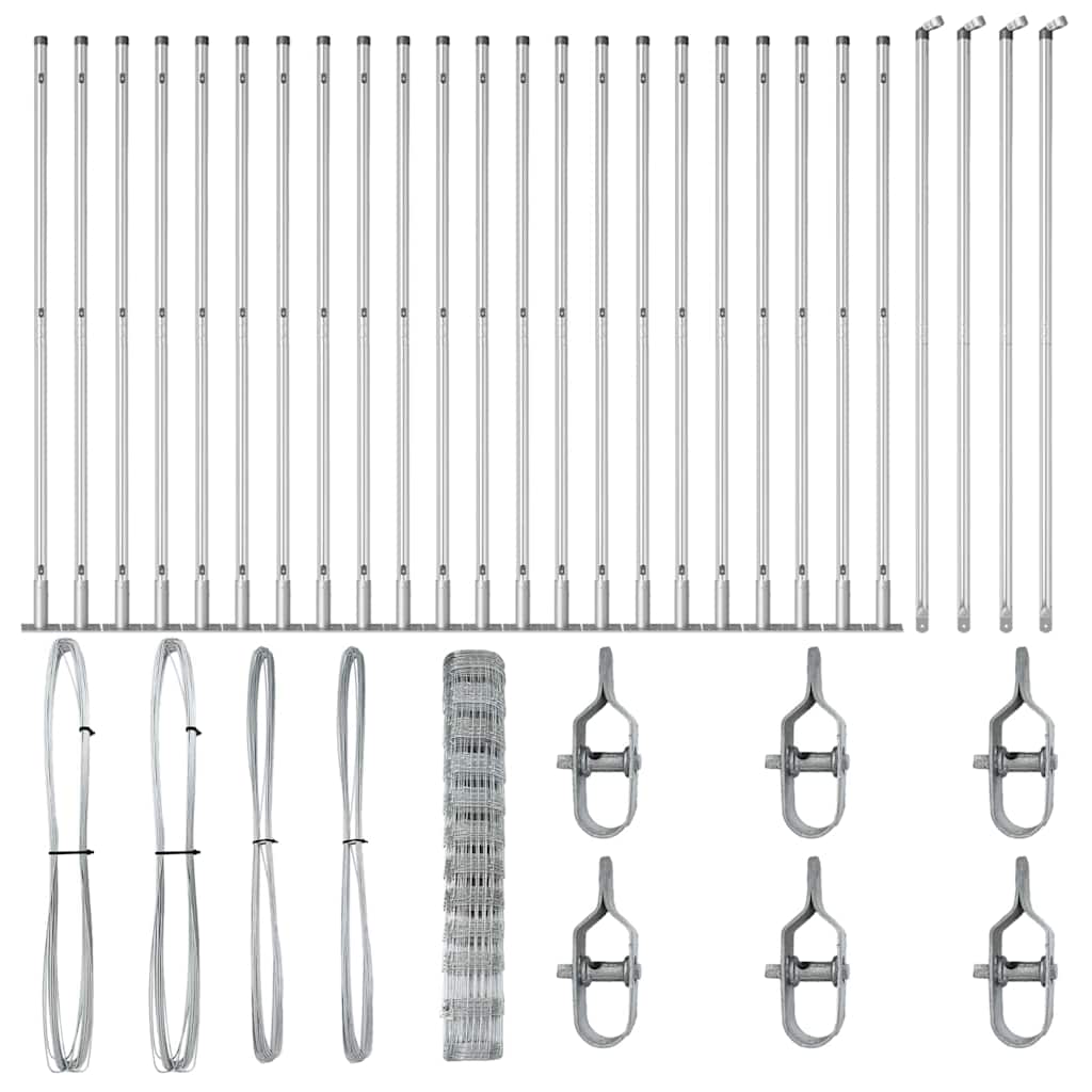 vidaXL Stâlp de gard. Galvanizat 50 x 1,2 m Oțel