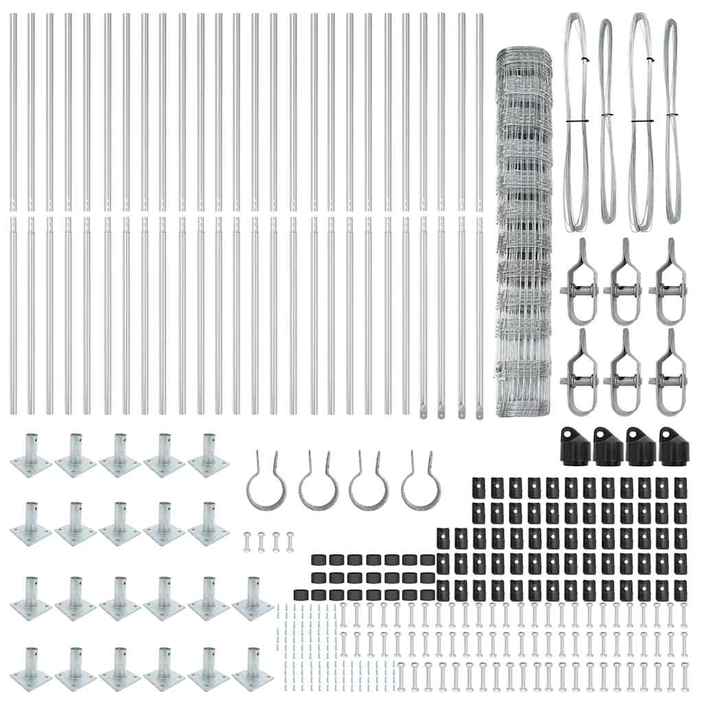 vidaXL Stâlp de gard. Galvanizat 50 x 1,2 m Oțel