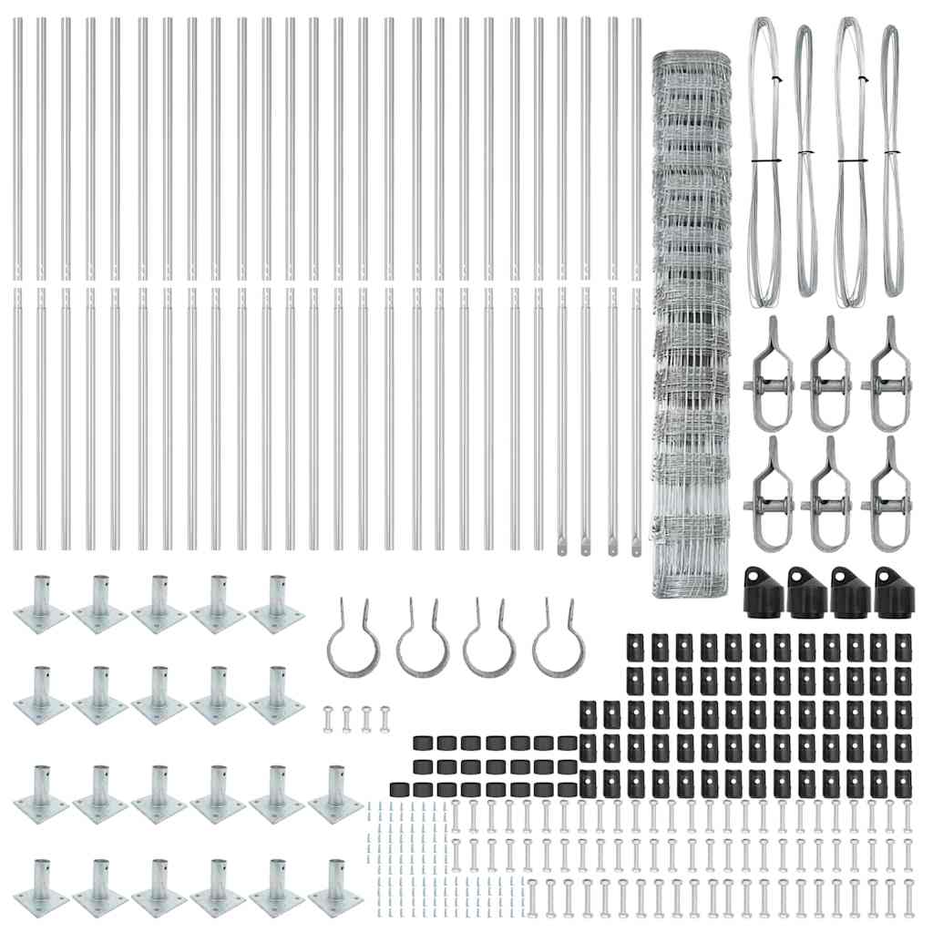 vidaXL Stâlp de gard. Galvanizat 50 x 1,2 m Oțel