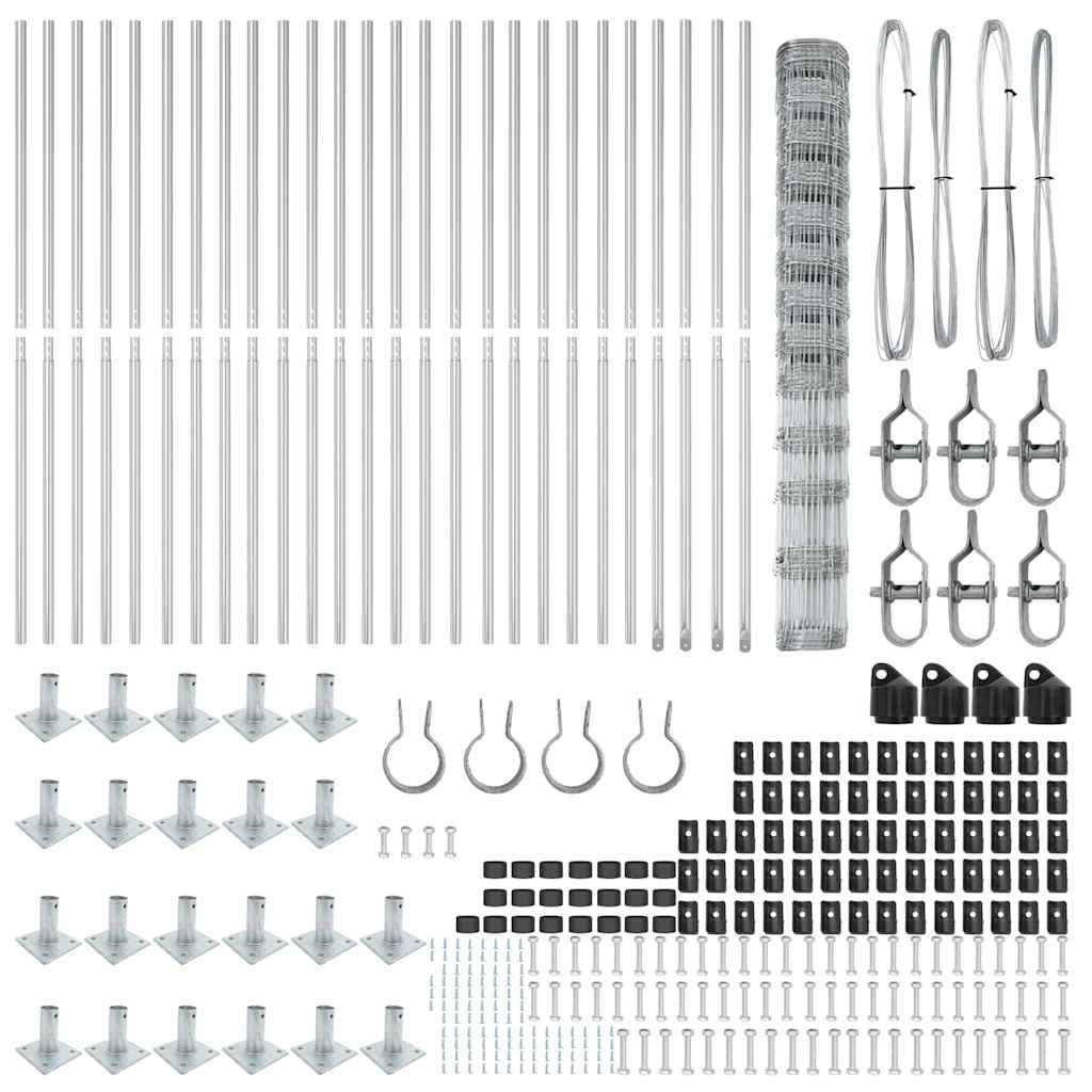 vidaXL Stâlp de gard. Galvanizat 50 x 1,5 m Oțel