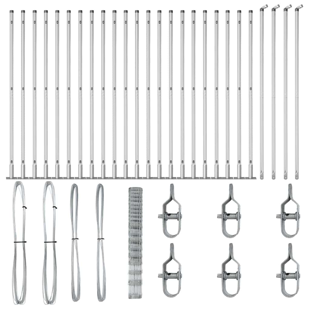 vidaXL Stâlp de gard. Galvanizat 50 x 1,5 m Oțel