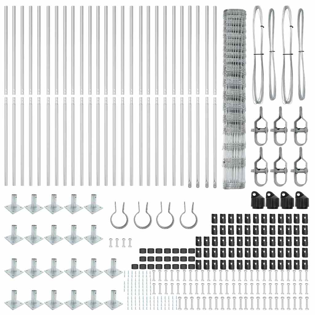 vidaXL Stâlp de gard. Galvanizat 50 x 1,5 m Oțel