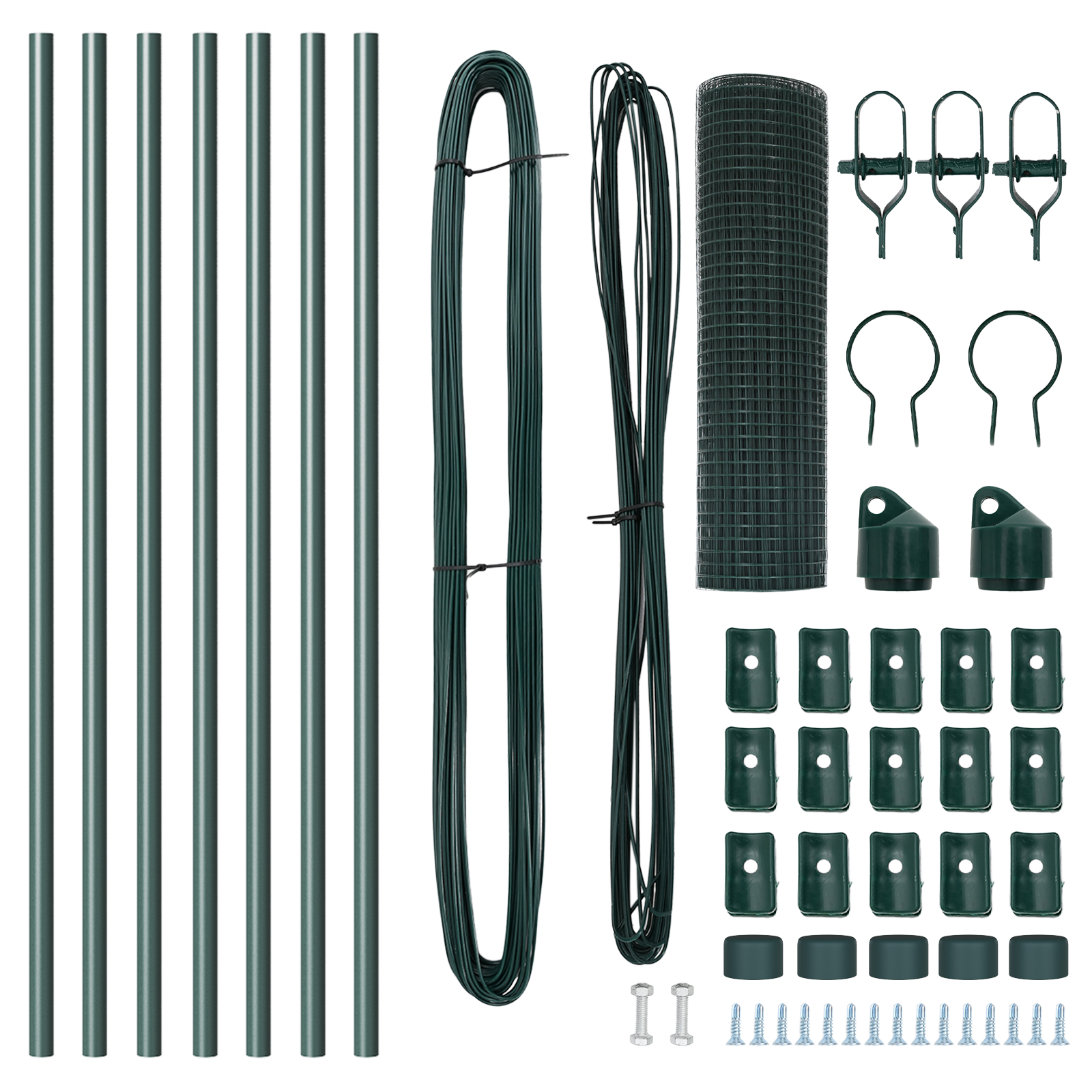 vidaXL Stâlp de gard. Verde