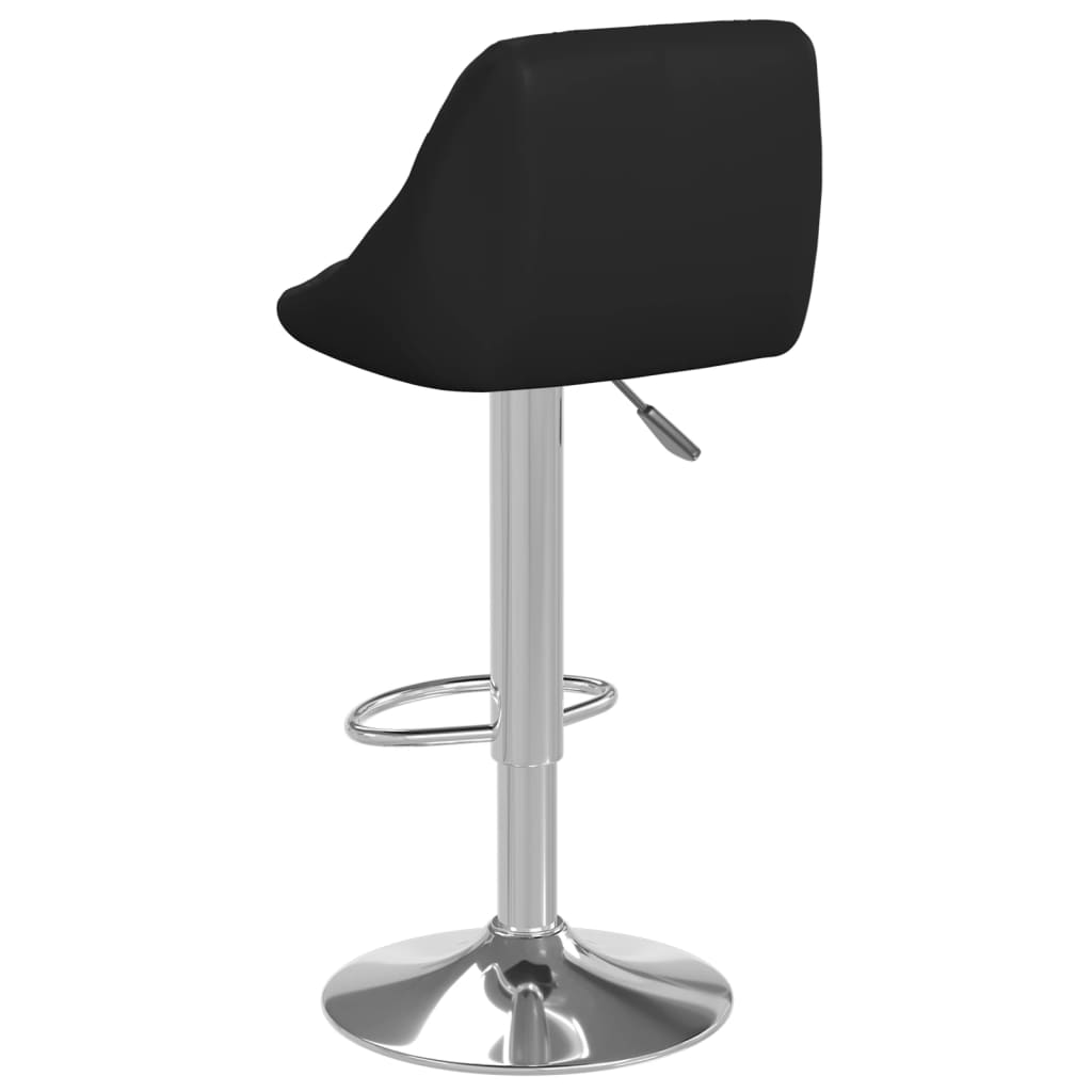 vidaXL Scaun de bar, negru, piele ecologică vidaXL Scaun de bar, negru, piele ecologică