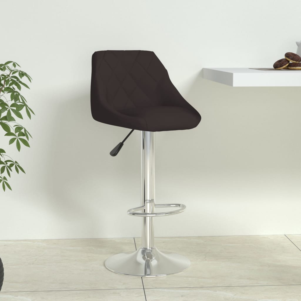 vidaXL Scaun de bar, negru, piele ecologică vidaXL Scaun de bar, negru, piele ecologică