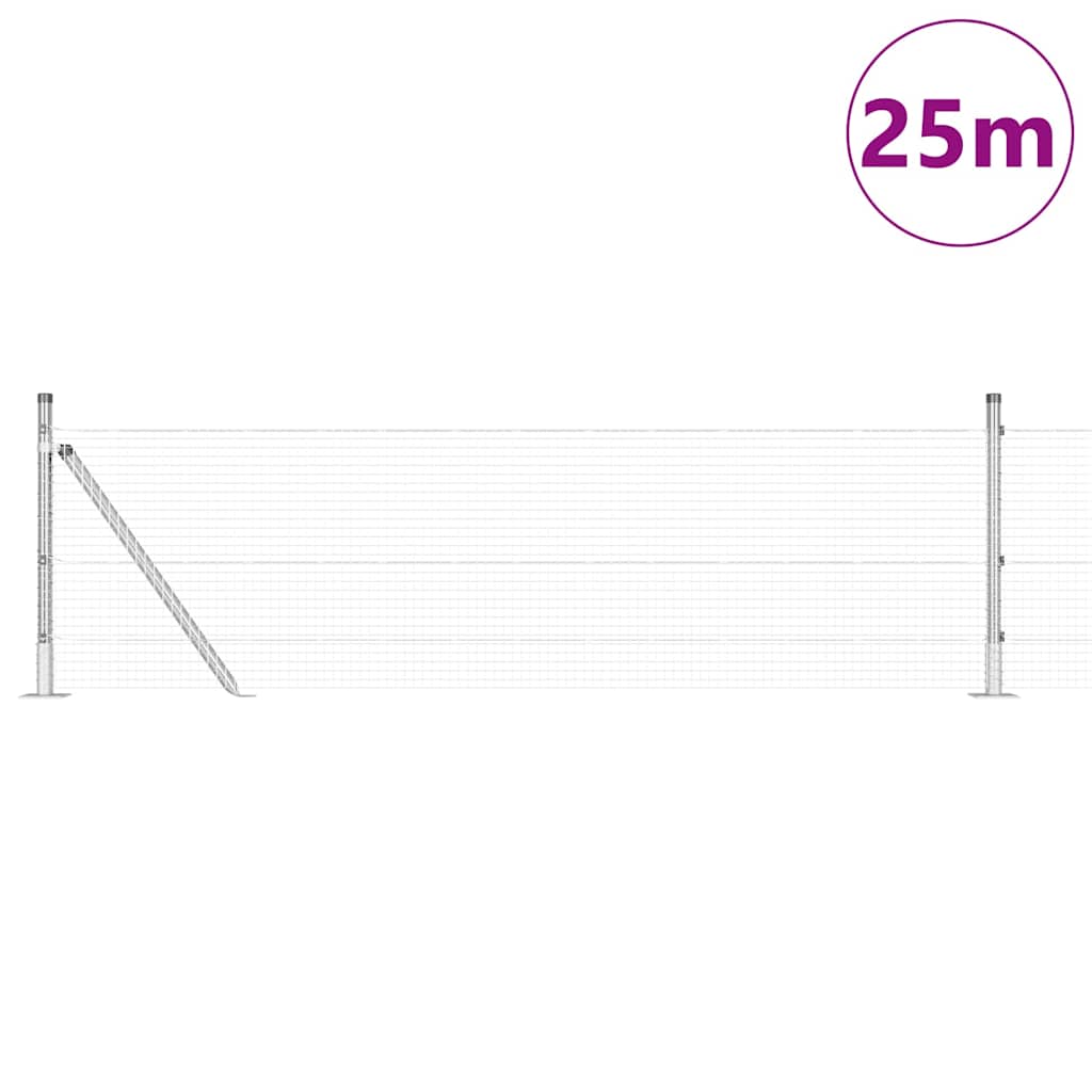 vidaXL Îngrădire cu stâlpi Verde 0.5 x 25 m Oțel vidaXL Îngrădire cu stâlpi Verde 0.5 x 25 m Oțel