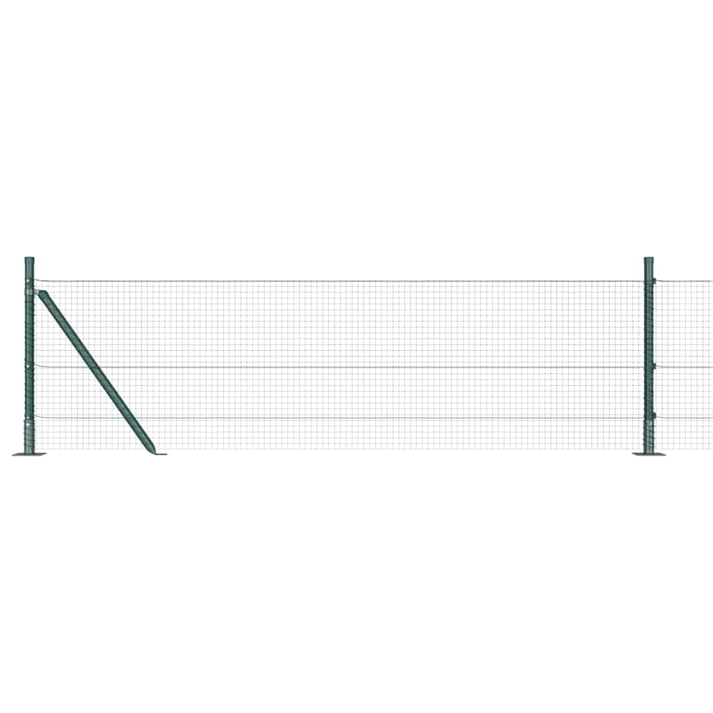 vidaXL Îngrădire cu stâlpi Verde 0.6 x 25 m Oțel vidaXL Îngrădire cu stâlpi Verde 0.6 x 25 m Oțel