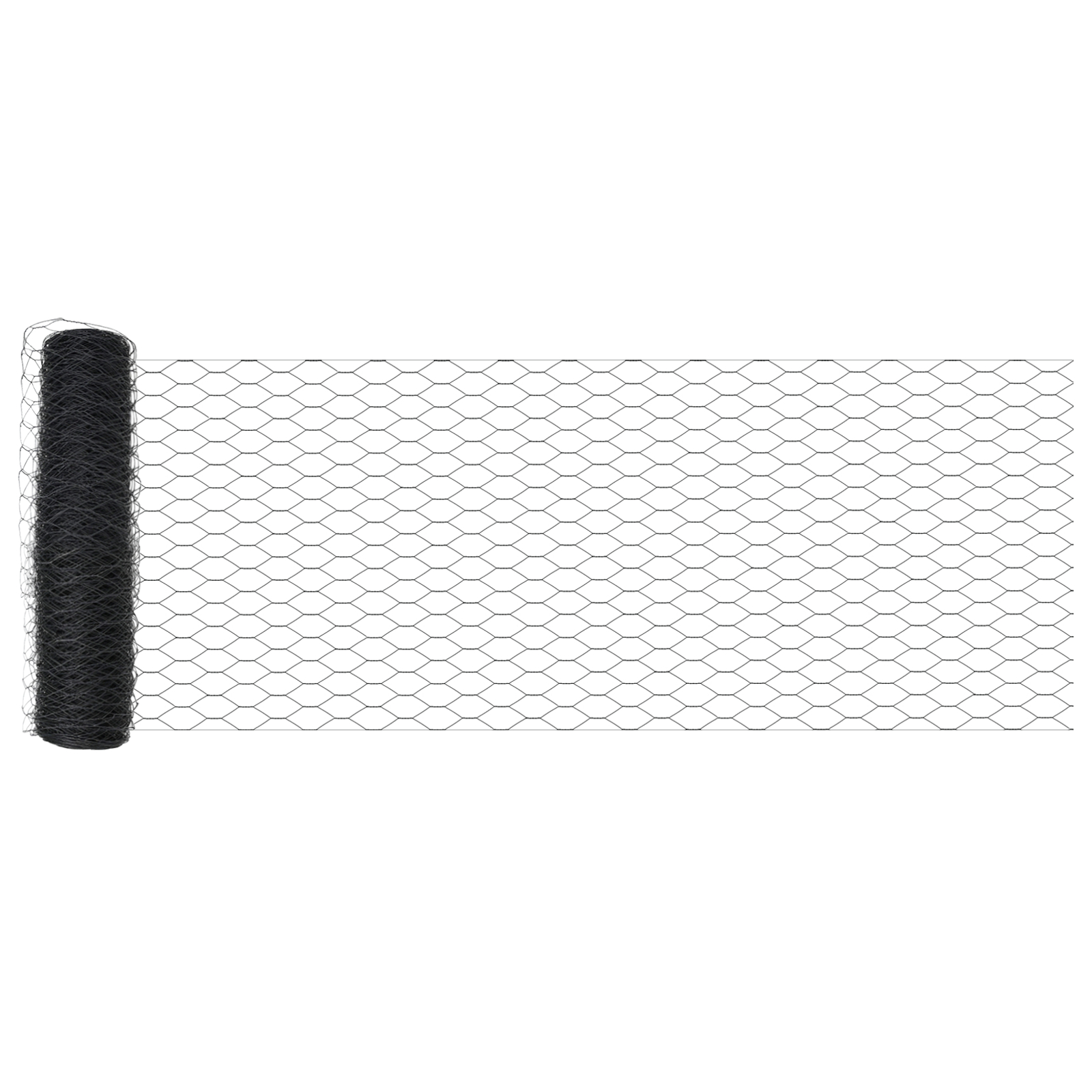 Gard Hexagonal vidaXL Gri 0.5x10 m Oțel