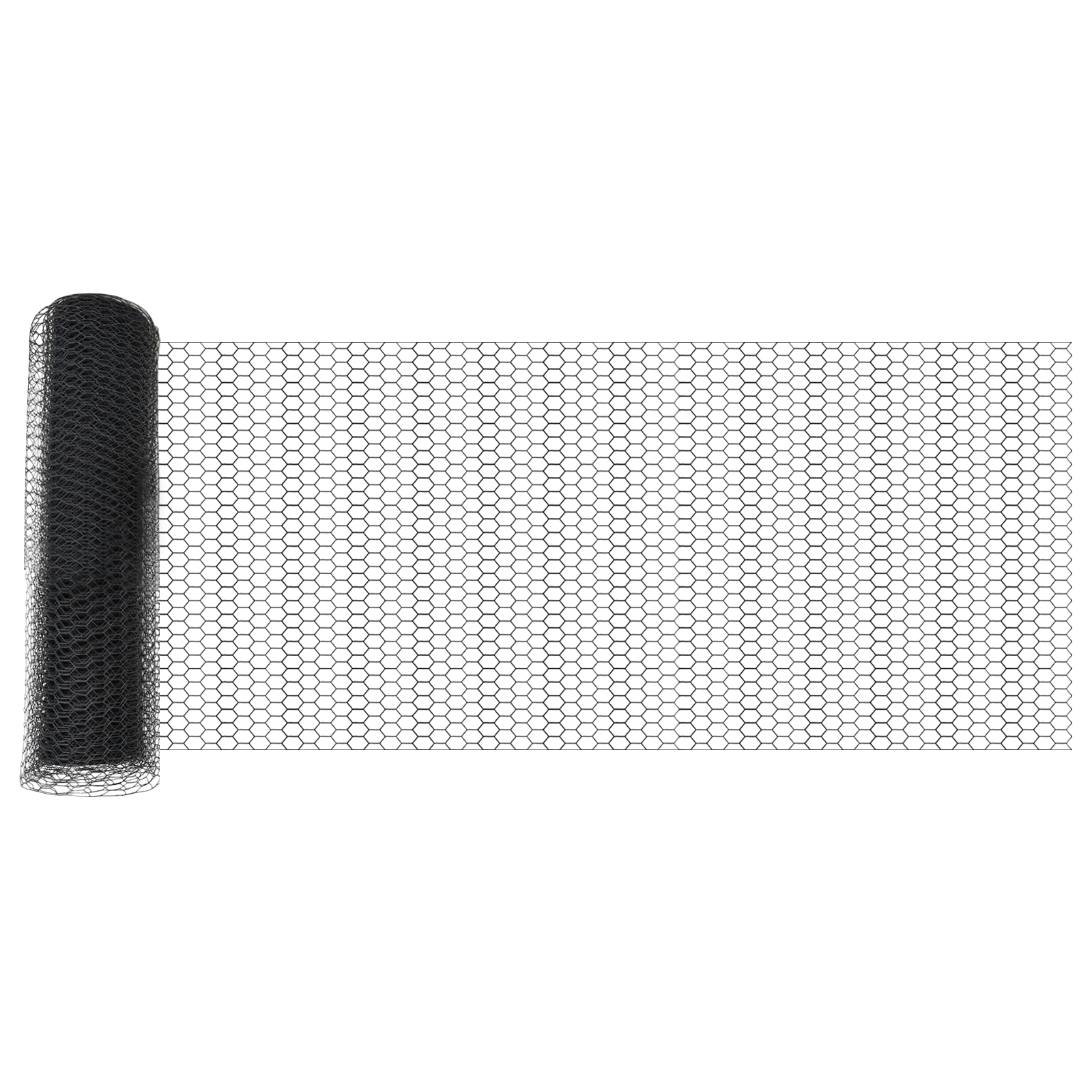 Gard Hexagonal vidaXL Gri 0.6x10 m Oțel