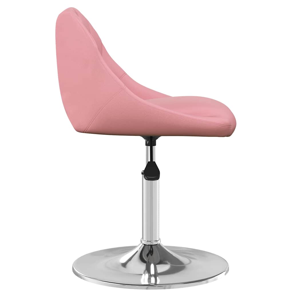 vidaXL Scaune de bucătărie pivotante, 2 buc., roz, catifea vidaXL Scaune de bucătărie pivotante, 2 buc., roz, catifea
