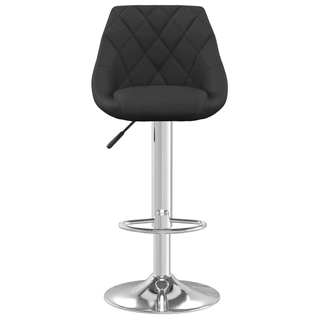 vidaXL Scaun de bar, negru, catifea vidaXL Scaun de bar, negru, catifea