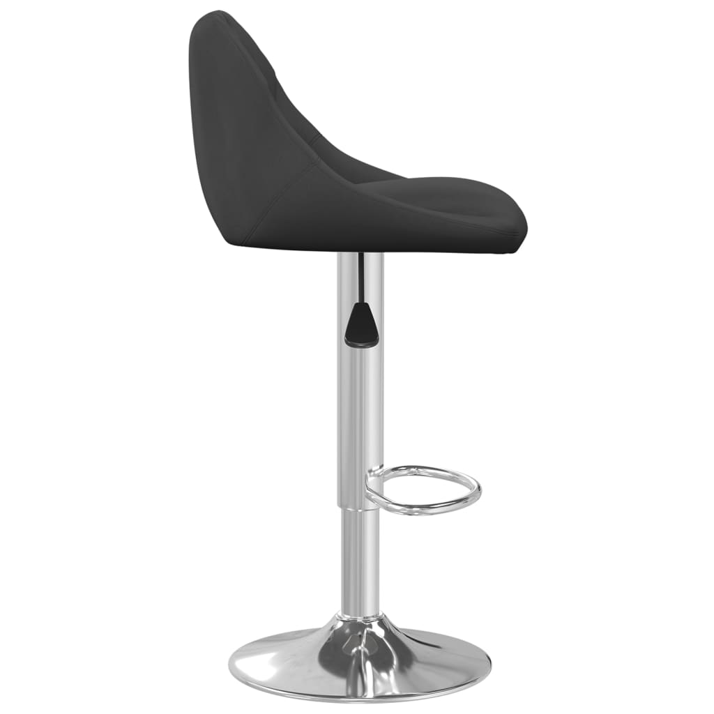 vidaXL Scaun de bar, negru, catifea vidaXL Scaun de bar, negru, catifea