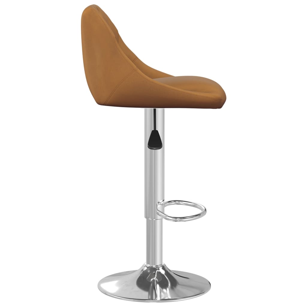 vidaXL Scaun de bar, maro, catifea vidaXL Scaun de bar, maro, catifea