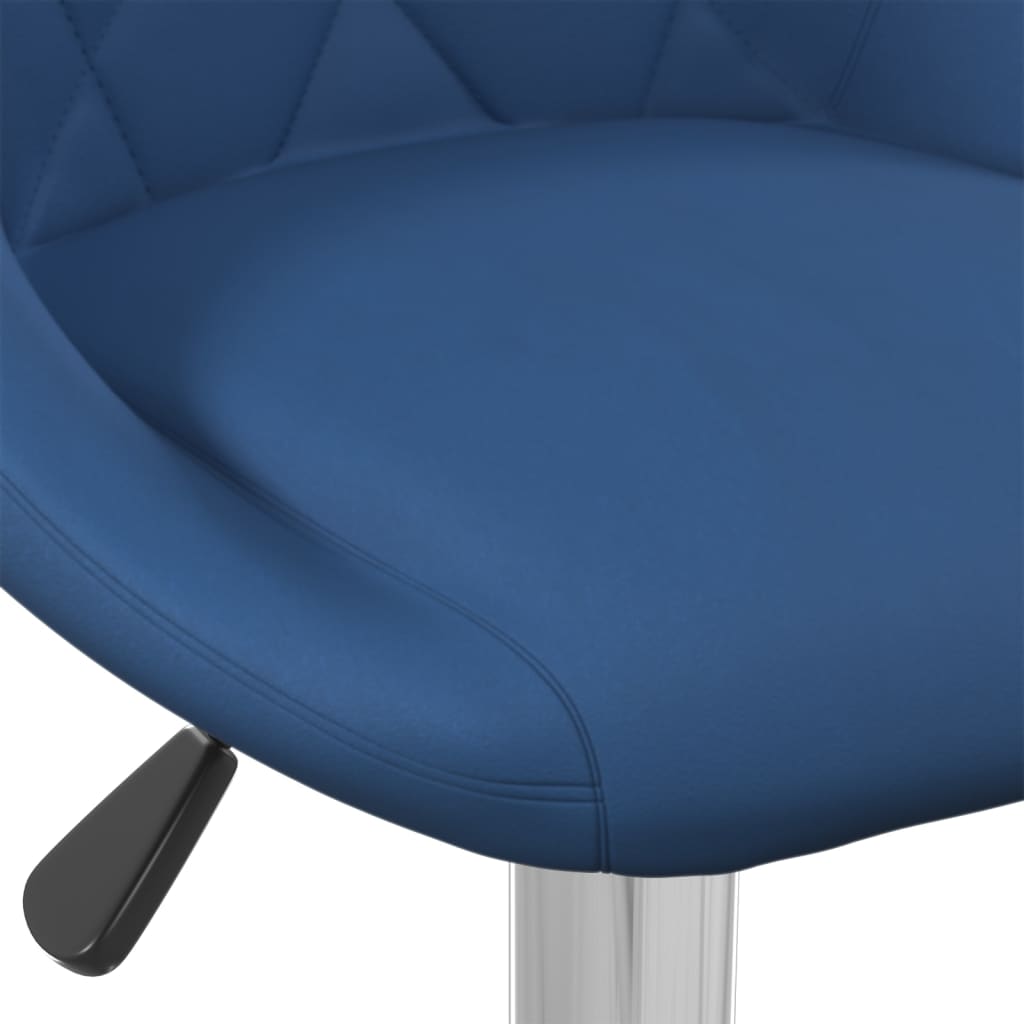 vidaXL Scaun de bar, albastru, catifea vidaXL Scaun de bar, albastru, catifea