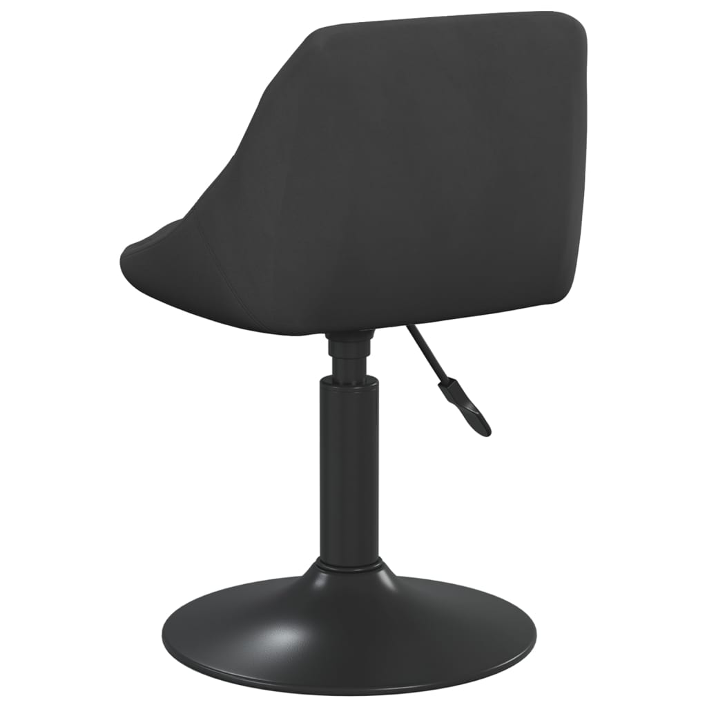vidaXL Scaun de bar, negru, catifea vidaXL Scaun de bar, negru, catifea