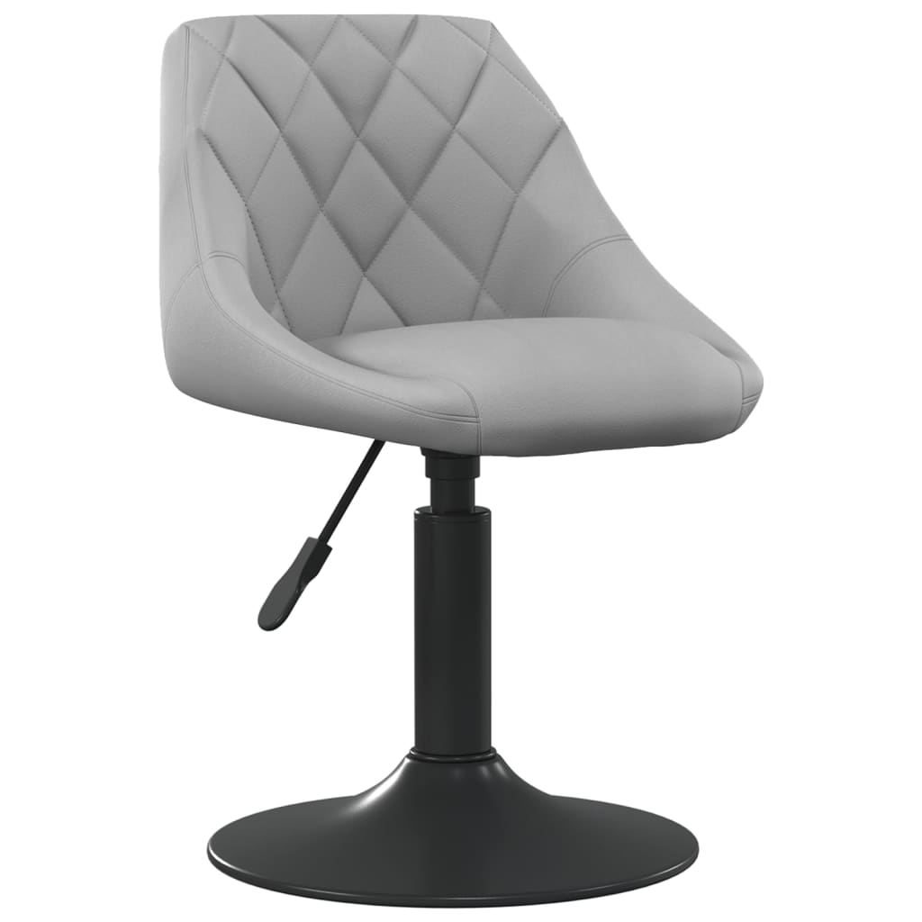 vidaXL Scaun de bar, gri deschis, catifea vidaXL Scaun de bar, gri deschis, catifea