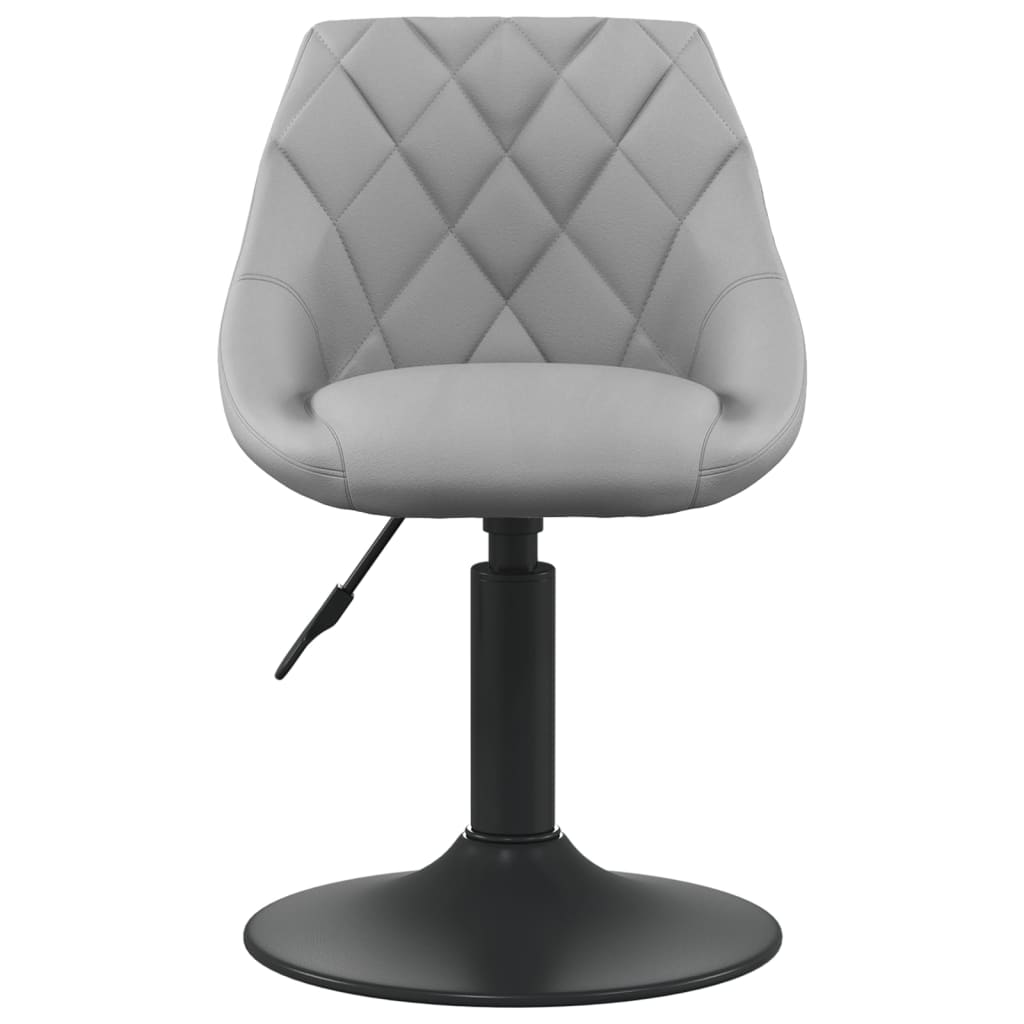 vidaXL Scaun de bar, gri deschis, catifea vidaXL Scaun de bar, gri deschis, catifea
