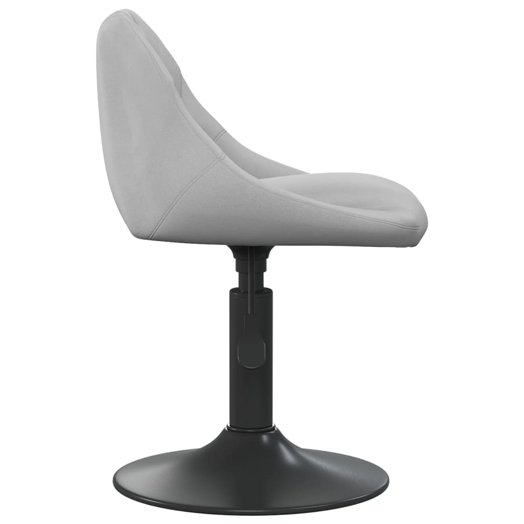 vidaXL Scaun de bar, gri deschis, catifea vidaXL Scaun de bar, gri deschis, catifea