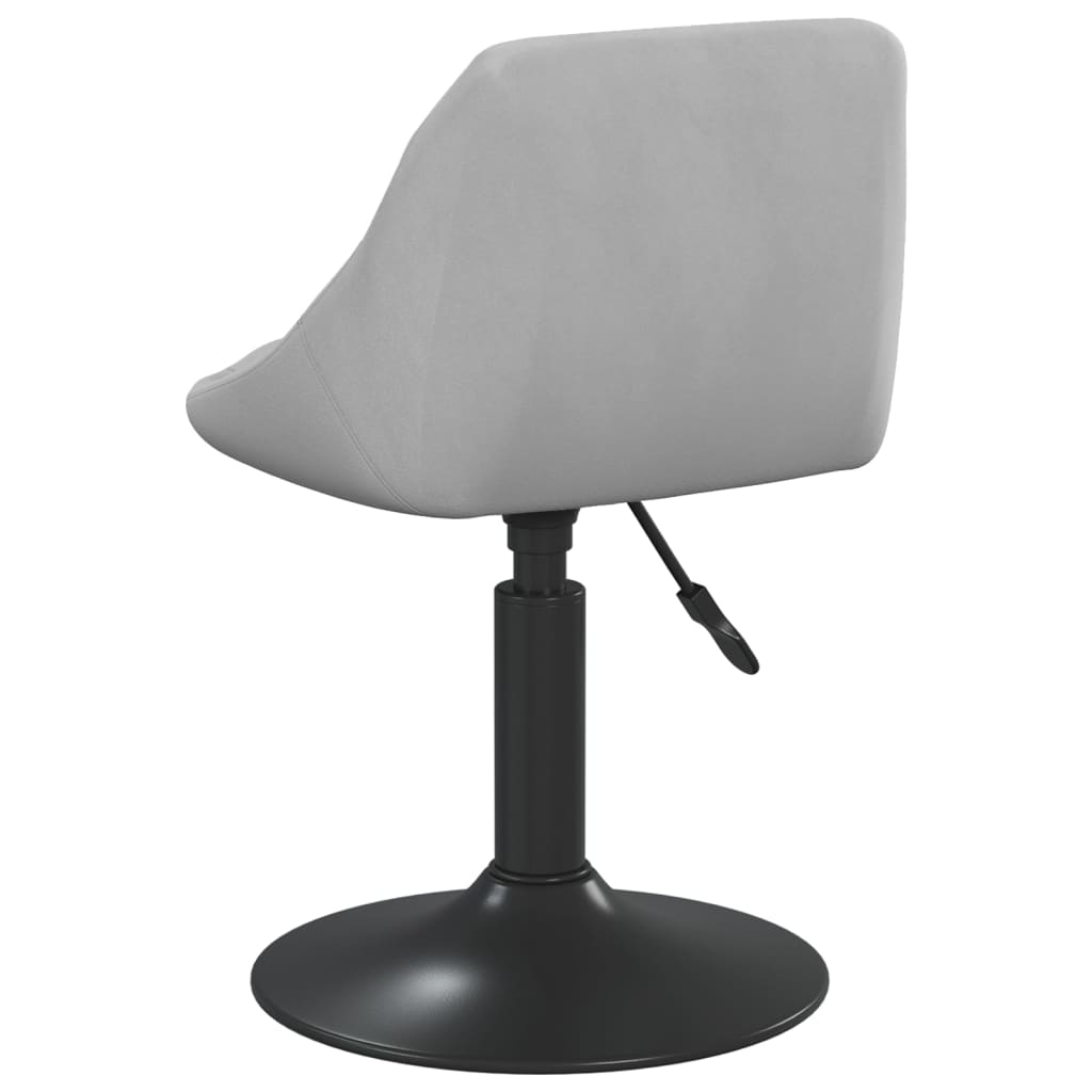 vidaXL Scaun de bar, gri deschis, catifea vidaXL Scaun de bar, gri deschis, catifea