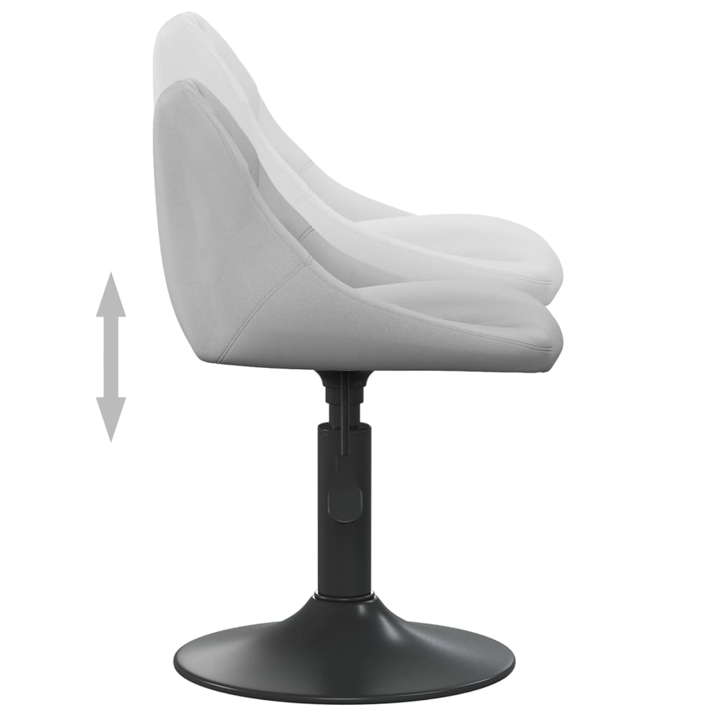 vidaXL Scaun de bar, gri deschis, catifea vidaXL Scaun de bar, gri deschis, catifea