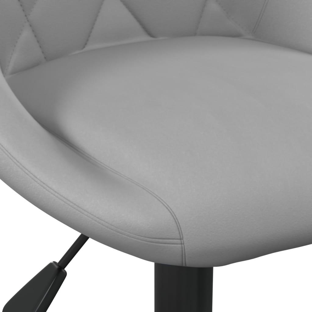 vidaXL Scaun de bar, gri deschis, catifea vidaXL Scaun de bar, gri deschis, catifea