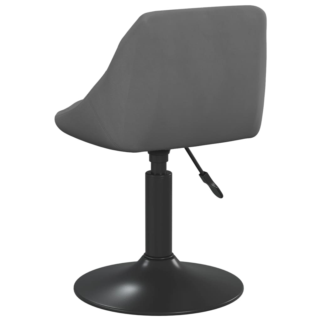 vidaXL Scaun de bar, gri închis, catifea vidaXL Scaun de bar, gri închis, catifea