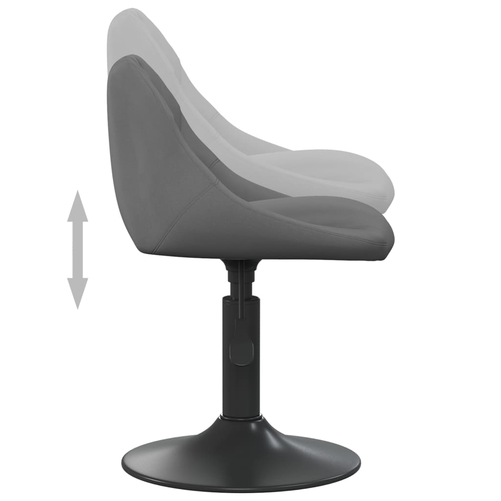 vidaXL Scaun de bar, gri închis, catifea vidaXL Scaun de bar, gri închis, catifea