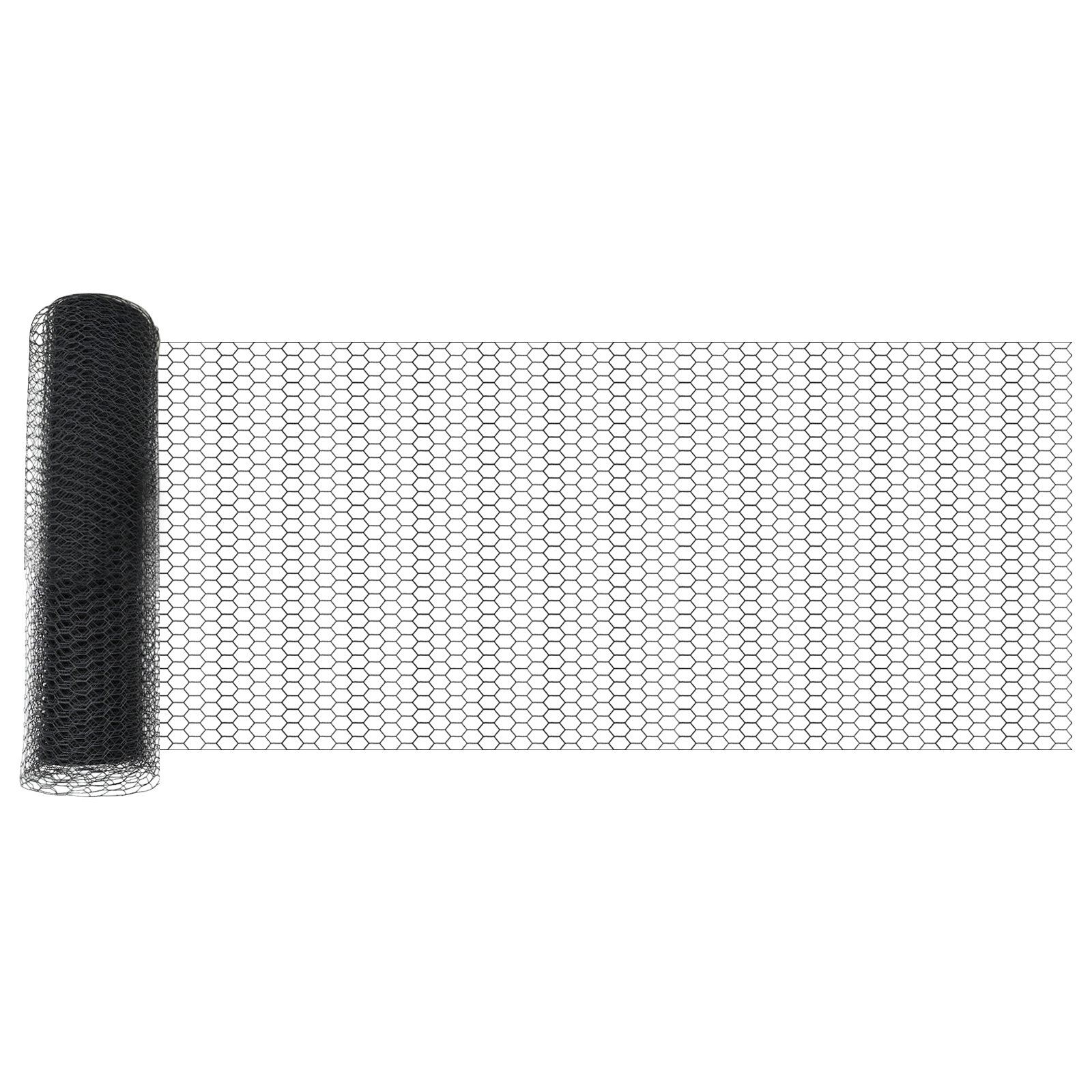 Gard Hexagonal vidaXL Gri 0.8x100 m Oțel