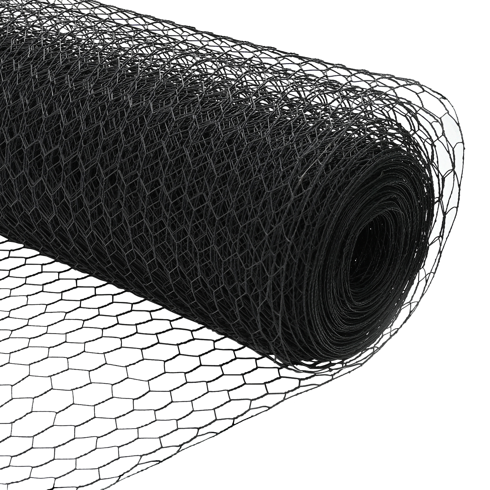 Gard hexagonal vidaXL Gri 0.8x100 m Oțel