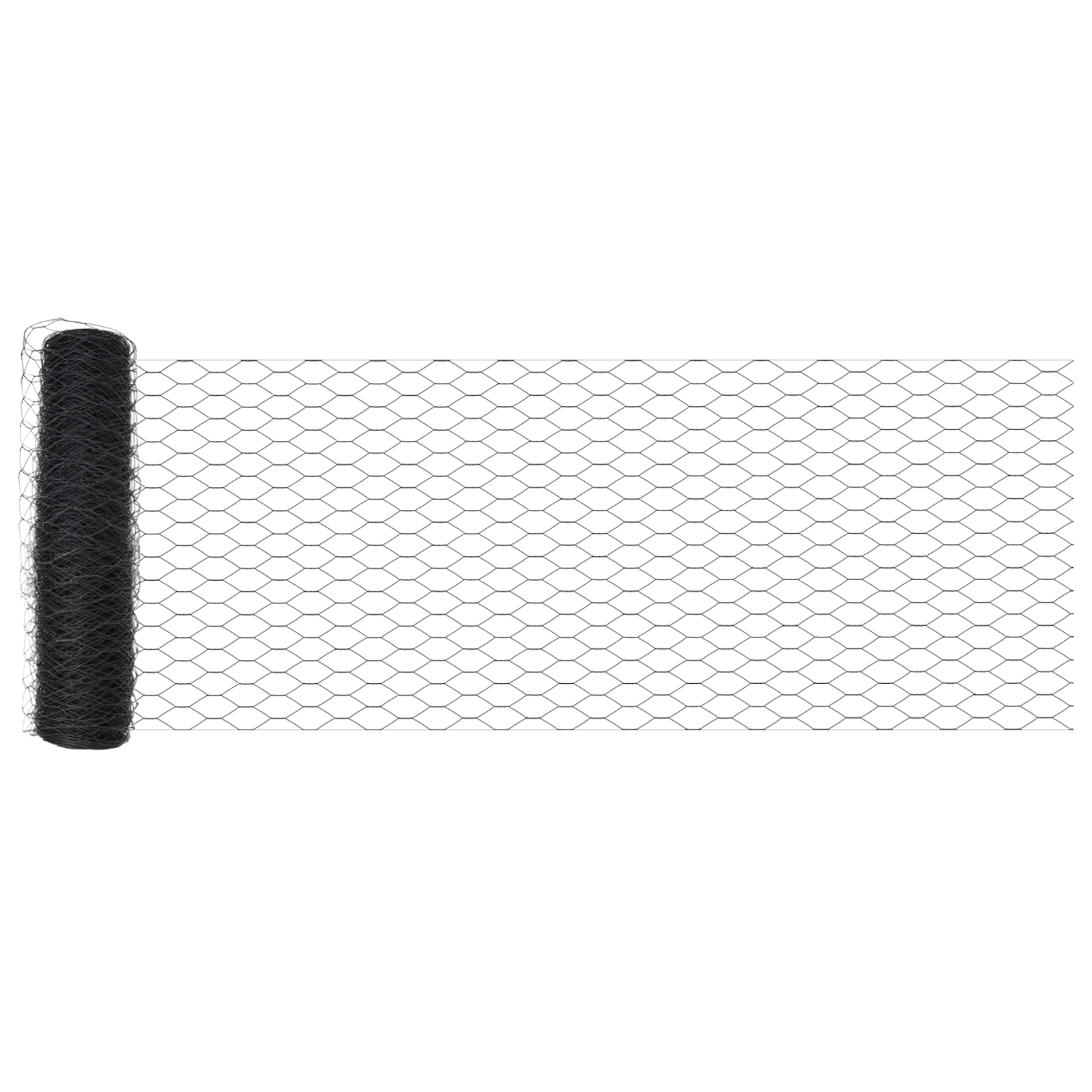 Gard Hexagonal vidaXL Gri 0.8x100 m Oțel