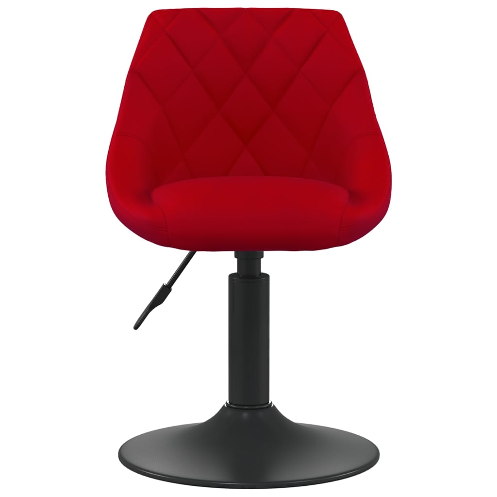 vidaXL Scaune de bucătărie pivotante, 2 buc., roșu vin, catifea vidaXL Scaune de bucătărie pivotante, 2 buc., roșu vin, catifea