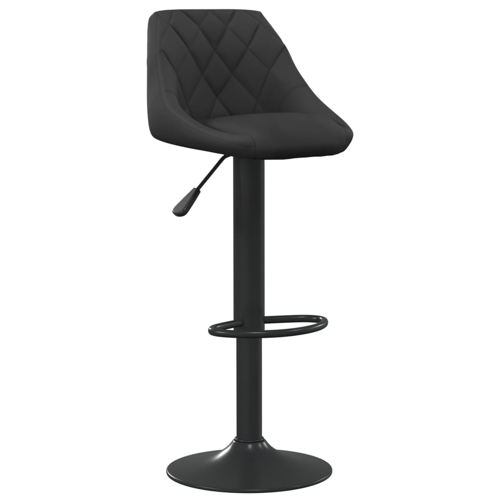 vidaXL Scaun de bar, negru, catifea vidaXL Scaun de bar, negru, catifea