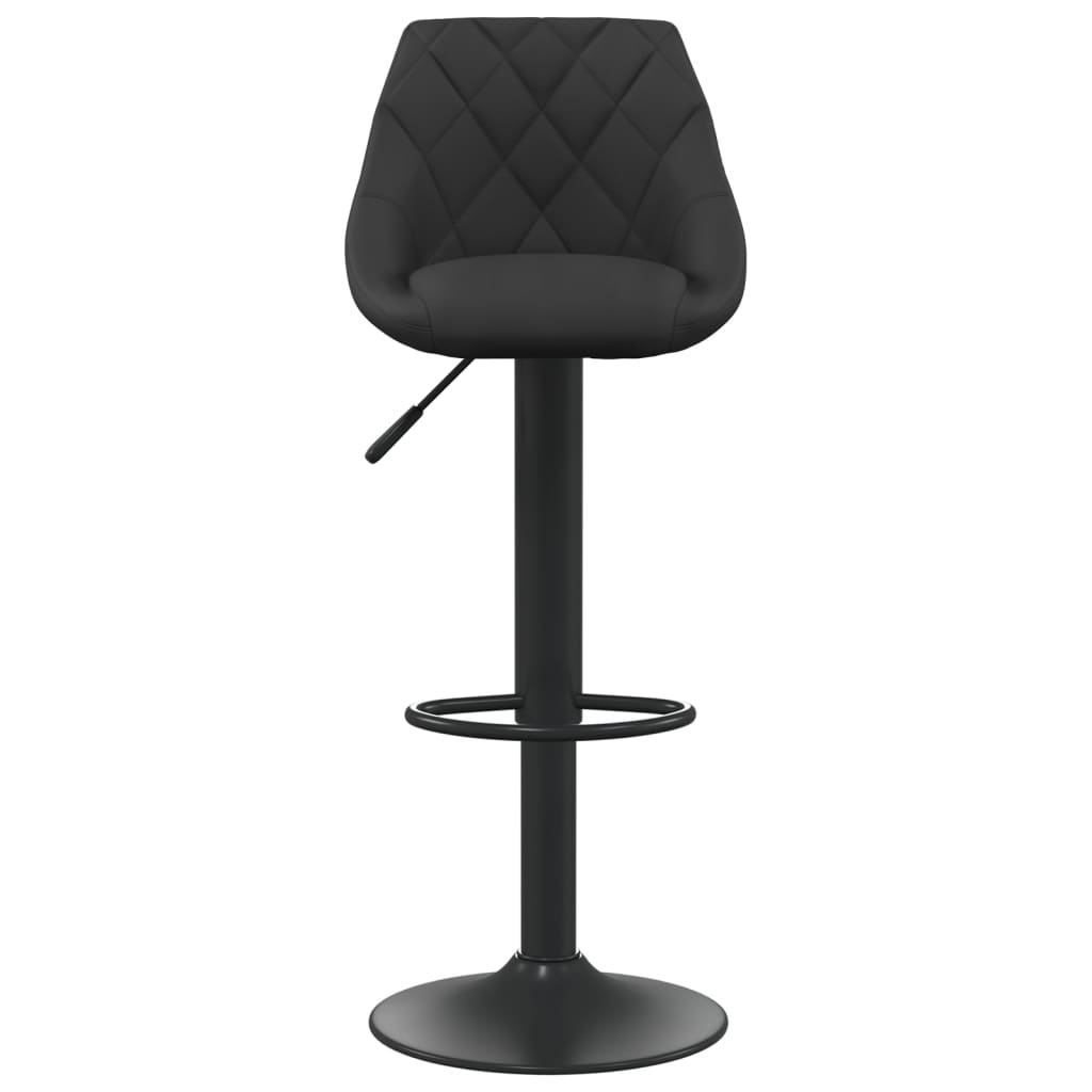 vidaXL Scaun de bar, negru, catifea vidaXL Scaun de bar, negru, catifea