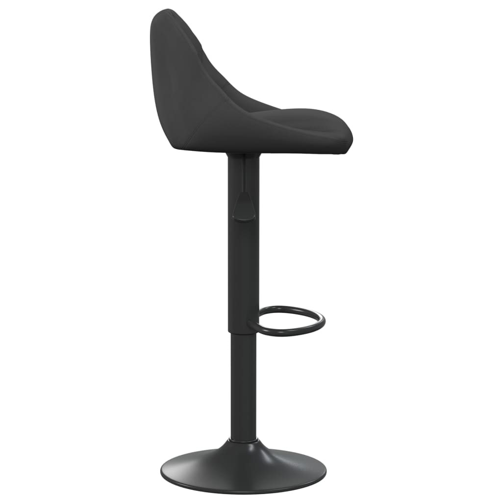 vidaXL Scaun de bar, negru, catifea vidaXL Scaun de bar, negru, catifea